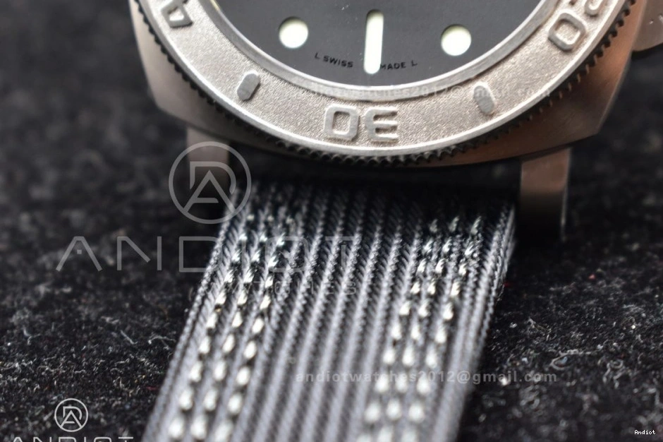 P.9010 Strap on Horn Edition Best Black Nylon Submersible Clone PAM984 VSF Dial Black Mike 1:1 1110